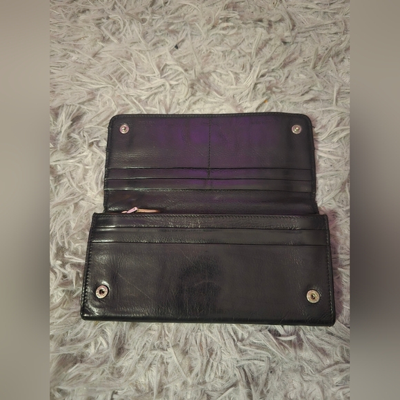 Prada Black & Silver Hardware Buckle Snap Long Wallet (EUC)(COA CARD) - Picture 4 of 12